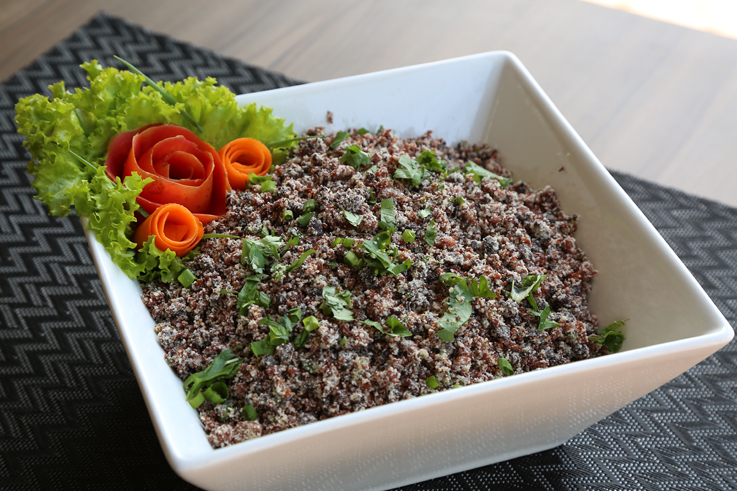 farofa especial de proteina de soja -restaurante brasileiro-reduzida