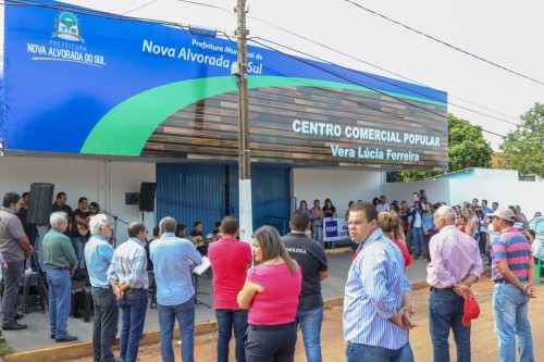 Inauguração do Centro Comercial Nova Alvorada. (Foto rachid Waqued).