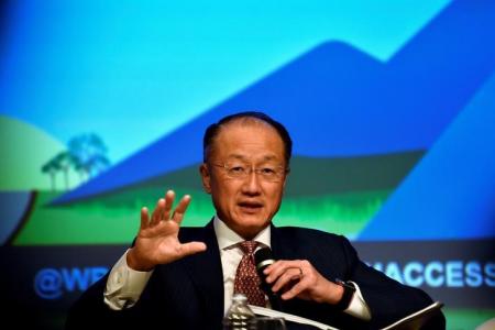 Presidente do Banco Mundial, Jim Yong Kim, durante o encontro anual do FMI e do Banco Mundial, em Washington 7/10/2016. REUTERS/James Lawler Duggan